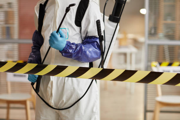 Professional Blood Cleanup technician working in Avon, MA